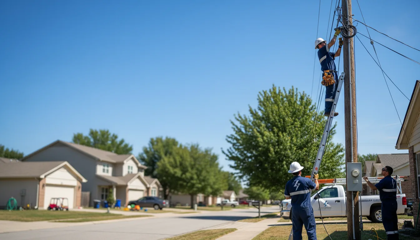 Residential electrician providing installation services in Vanleer, TN